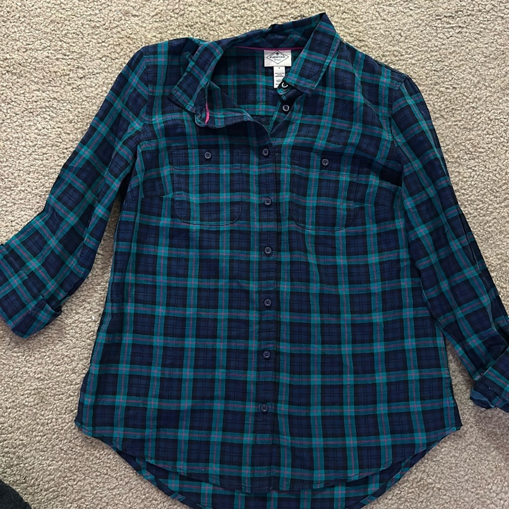 Brand new plaid green tartan shirt